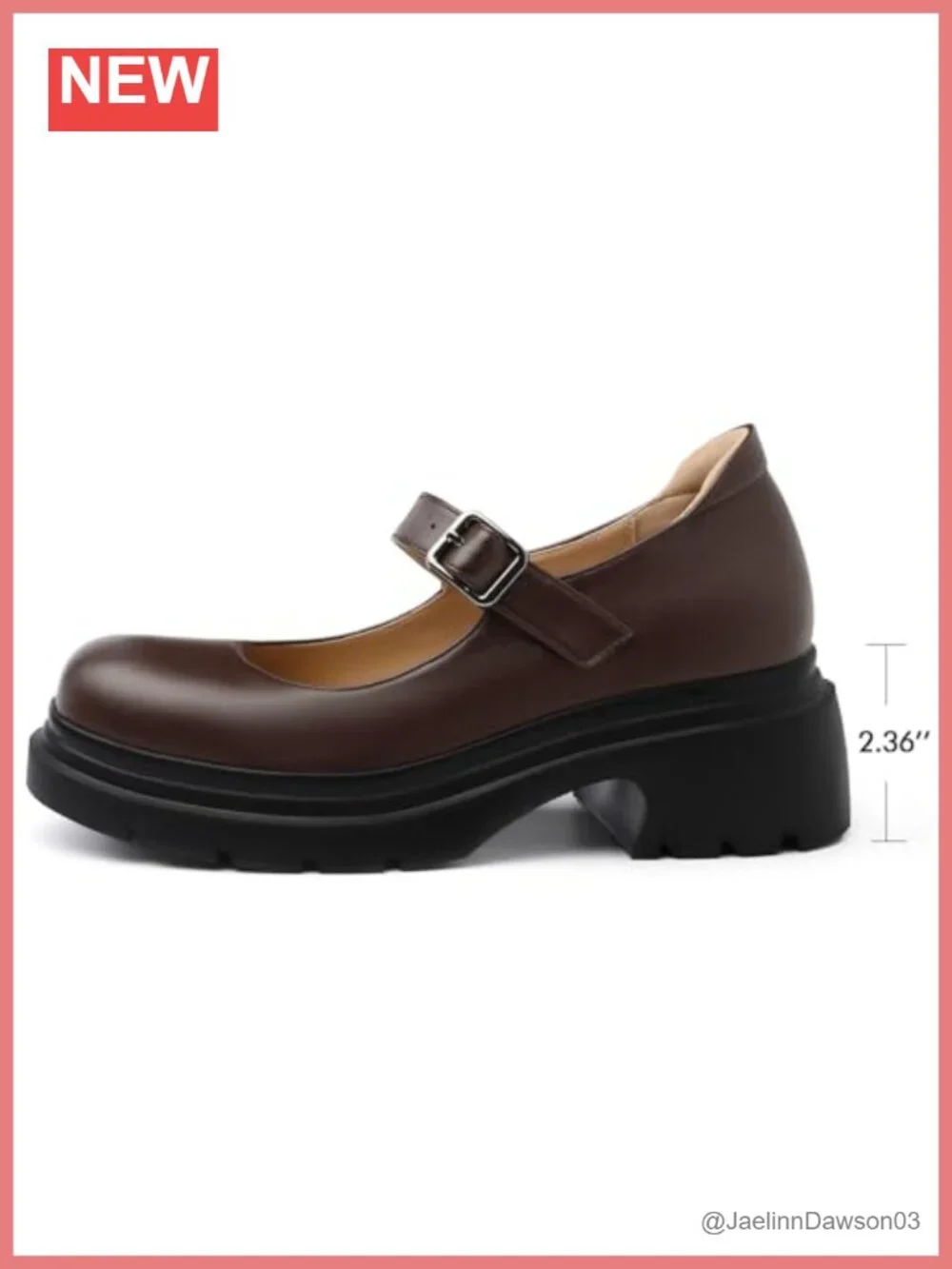 Women's Chunky Platform Mary Jane Heels Pumps 2.36